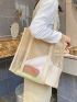 Medium Shopper Bag No-closure Double Handle