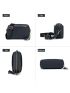 Triple Zip Small Crossbody Bag for women,Wide Strap Cell Phone Purse Shoulder Handbag Wallet with Credit Card Slots