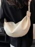 Fashion Litchi Embossed Hobo Bag Fashion White