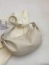 Fashion Litchi Embossed Hobo Bag Fashion White