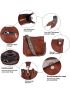 Crossbody Bags for Women Designer Leather Handbags With 2 Adjustable Leopard Guitar Strap Shoulder Bucket Bags