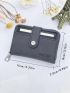 Men PU Embossed Graphic Card Holder Multi-Card Card Organizer for Storage Credit Cards