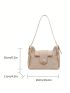 Medium Shoulder Bag Solid Color Fashion Style