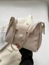 Medium Shoulder Bag Solid Color Fashion Style