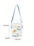 Mini Square Bag Clear Design Cartoon Print PVC