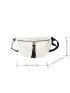 Medium Waist Bag Solid Color Nylon