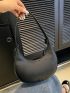 Small Hobo Bag Black Minimalist For Daily