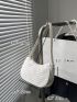 Small Ruched Bag Minimalist Solid Color