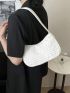 Small Ruched Bag Minimalist Solid Color