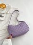 Small Hobo Bag Quilted Pattern Minimalist