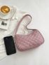 Small Hobo Bag Quilted Pattern Minimalist