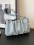 Small Ruched Bag Minimalist Adjustable Strap