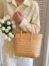 Small Straw Bag Double Handle Vacation