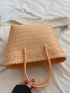 Small Straw Bag Double Handle Vacation