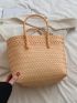 Small Straw Bag Double Handle Vacation