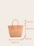 Small Straw Bag Double Handle Vacation