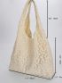 Floral Embroidered Shopper Bag