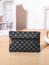 Geometric Pattern Coin Purse Zipper Fashion Style