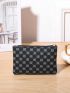 Geometric Pattern Coin Purse Zipper Fashion Style