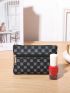 Geometric Pattern Coin Purse Zipper Fashion Style