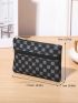 Geometric Pattern Coin Purse Zipper Fashion Style