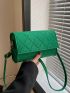 Mini Square Bag Solid Color Flap Felt