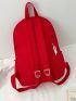 Medium Functional Backpack Star Decor For School