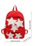 Medium Functional Backpack Star Decor For School