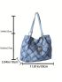 New Fashion Casual Canvas Women Tote Bag Shoulder Bag Handbag Shopping Travel Bag