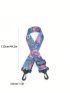 Flower Graphic Wide Adjustable Bag Strap Polyester