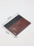 Crocodile Embossed Card Holder Color Block Pu