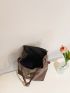 Small Flap Backpack Brown Minimalist For Daily