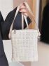 Mini Straw Bag Beige Minimalist For Vacation