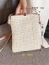 Mini Straw Bag Beige Minimalist For Vacation