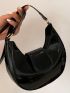 Mini Hobo Bag Black Minimalist For Daily