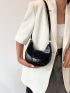 Mini Hobo Bag Black Minimalist For Daily