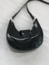 Mini Hobo Bag Black Minimalist For Daily