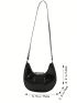 Mini Hobo Bag Black Minimalist For Daily