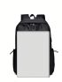 Medium Functional Backpack Zip Front Side Pocket Black