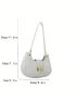 Crocodile Embossed Hobo Bag Fashionable Push Lock PU