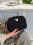 Polyamide Fanny Pack Butterfly Decor Adjustable Strap