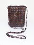 Women Handmade Beaded Coconut Shells Crossbody Bag, Woven Travel Shoulder Bag,Bohemian