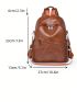 Zip Front Classic Backpack PU