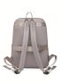 Metal Decor Classic Backpack Zip Front