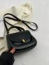 Mini Saddle Bag Flap PU Black