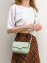 Mini Magnet Square Bag Mint Green Adjustable-strap