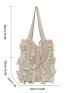 Fringe Trim Crochet Bag Polyester Vacation