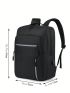 Minimalist Laptop Backpack Medium Zipper Black For Business