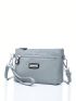 Women's Multi Pocket Casual Bag, Messenger Waterproof Canvas Handback For Travelling & Shopping