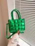 Mini Funky Square Bag Quilted Double Handle